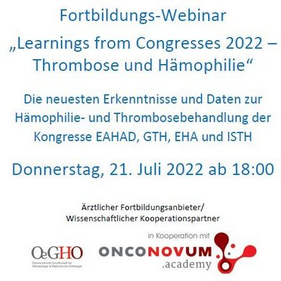 Webinar Thrombose und Haemophilie 22 Teaserbild